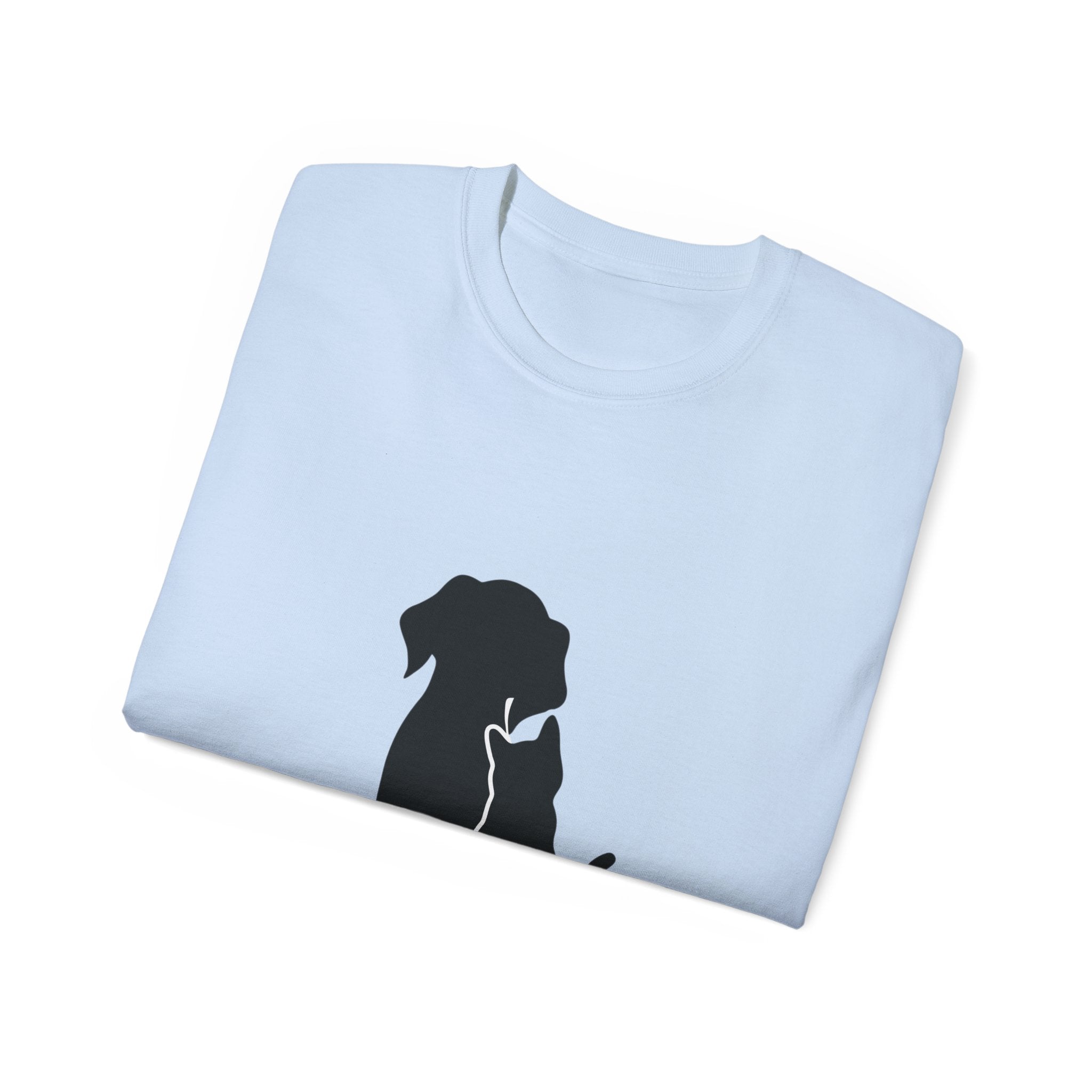 Dog and Cat Silhouette Tee – Pet Lover Shirt