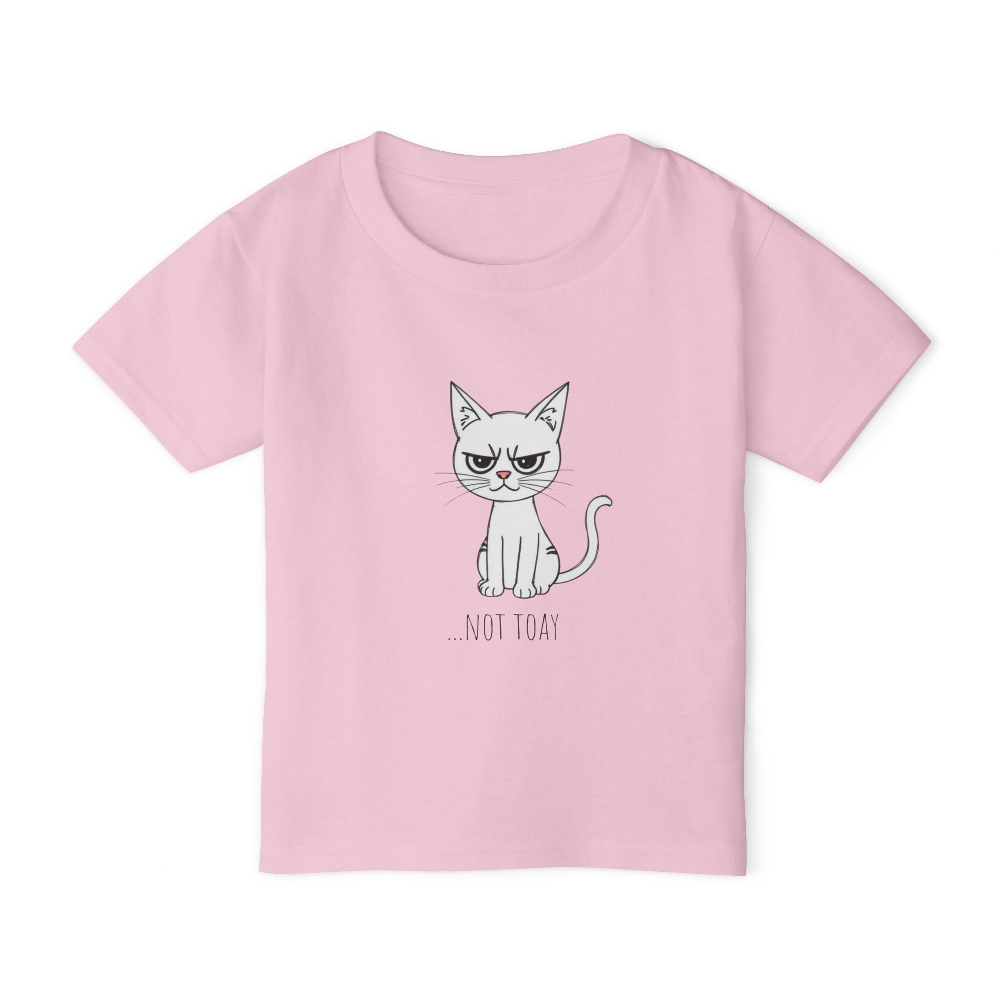 Toddler T‑Shirt — Cute Grumpy Cat "Not Today" Kids Tee