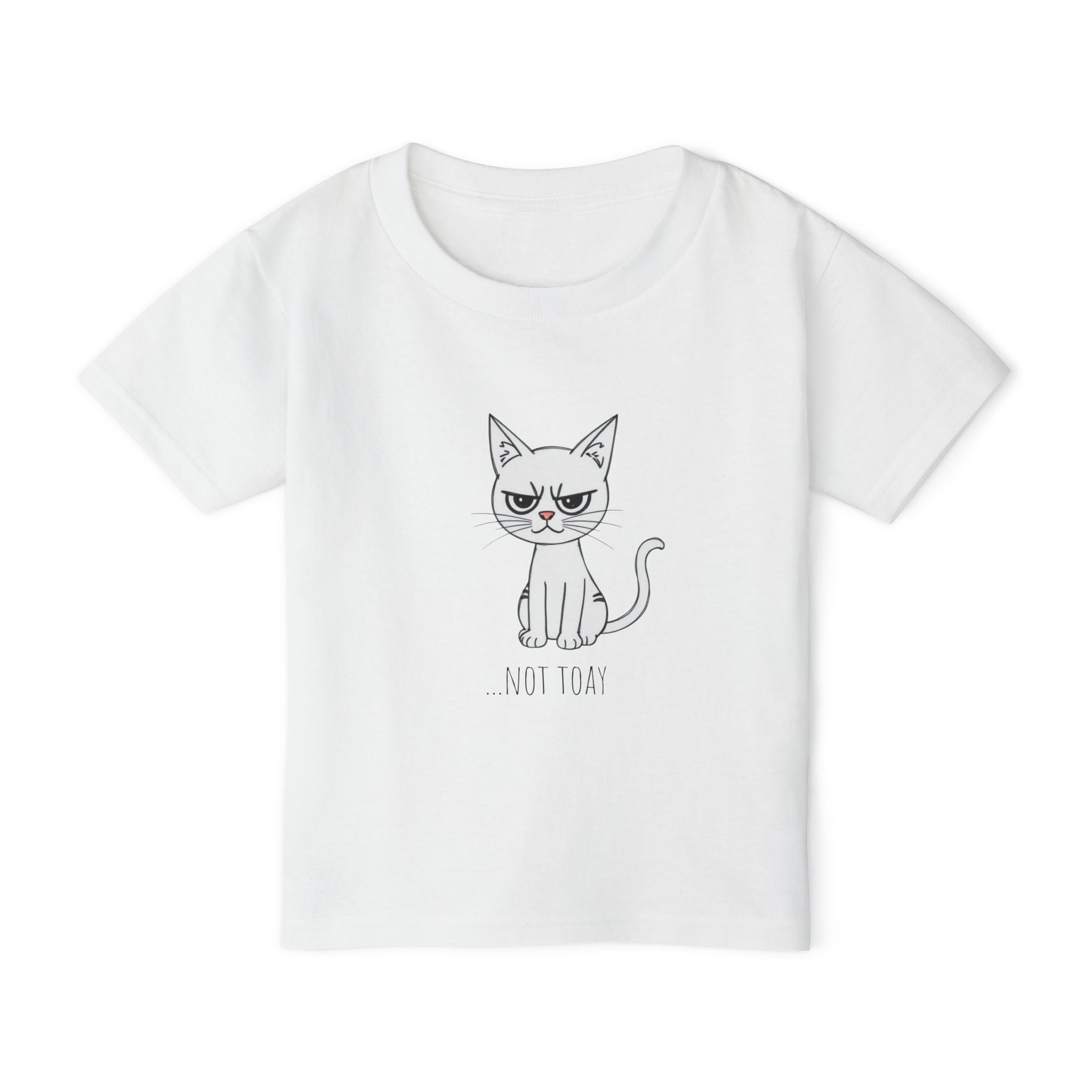 Toddler T‑Shirt — Cute Grumpy Cat "Not Today" Kids Tee