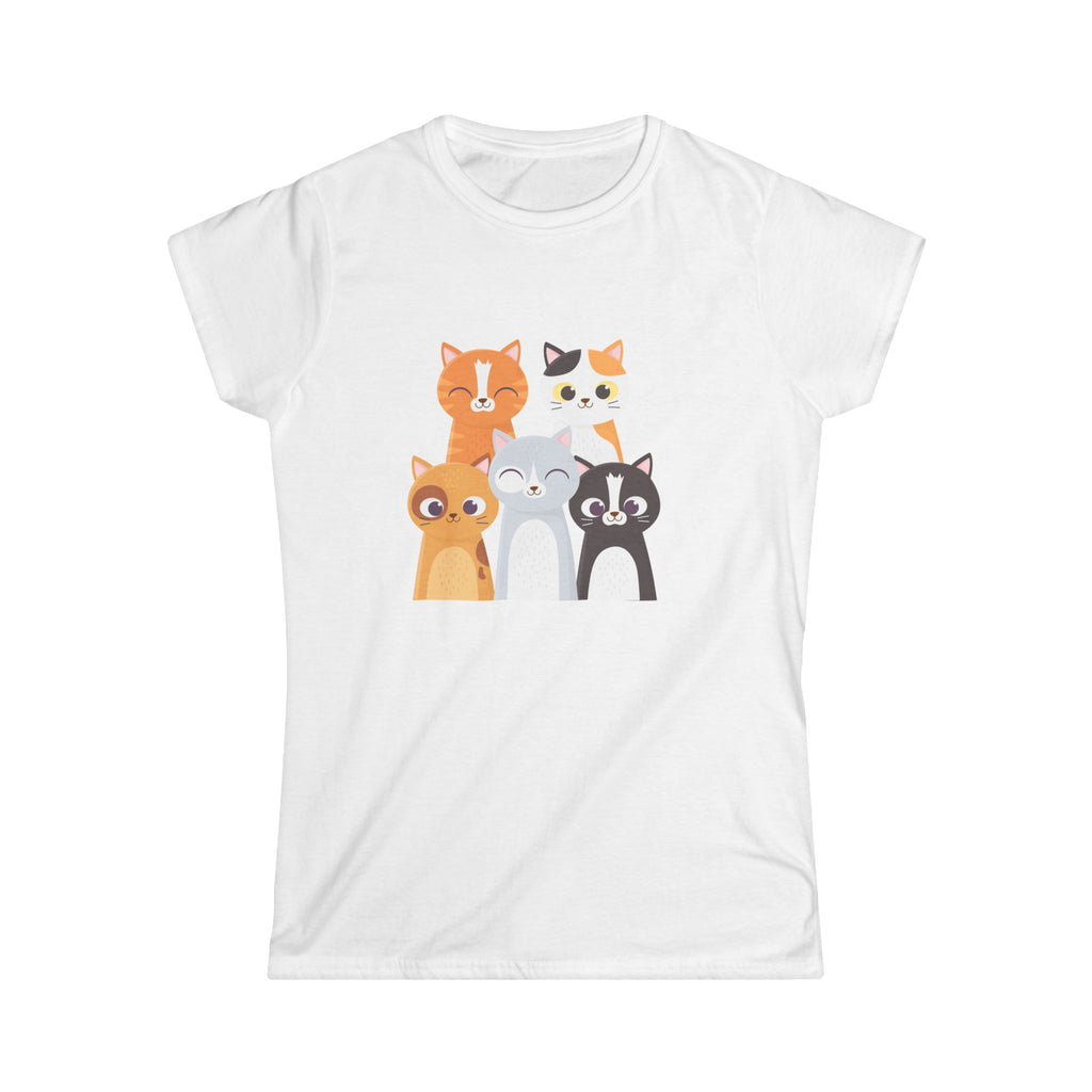 Cute Cat Crew Women's T-Shirt — Cute Cat Crew Graphic Tee