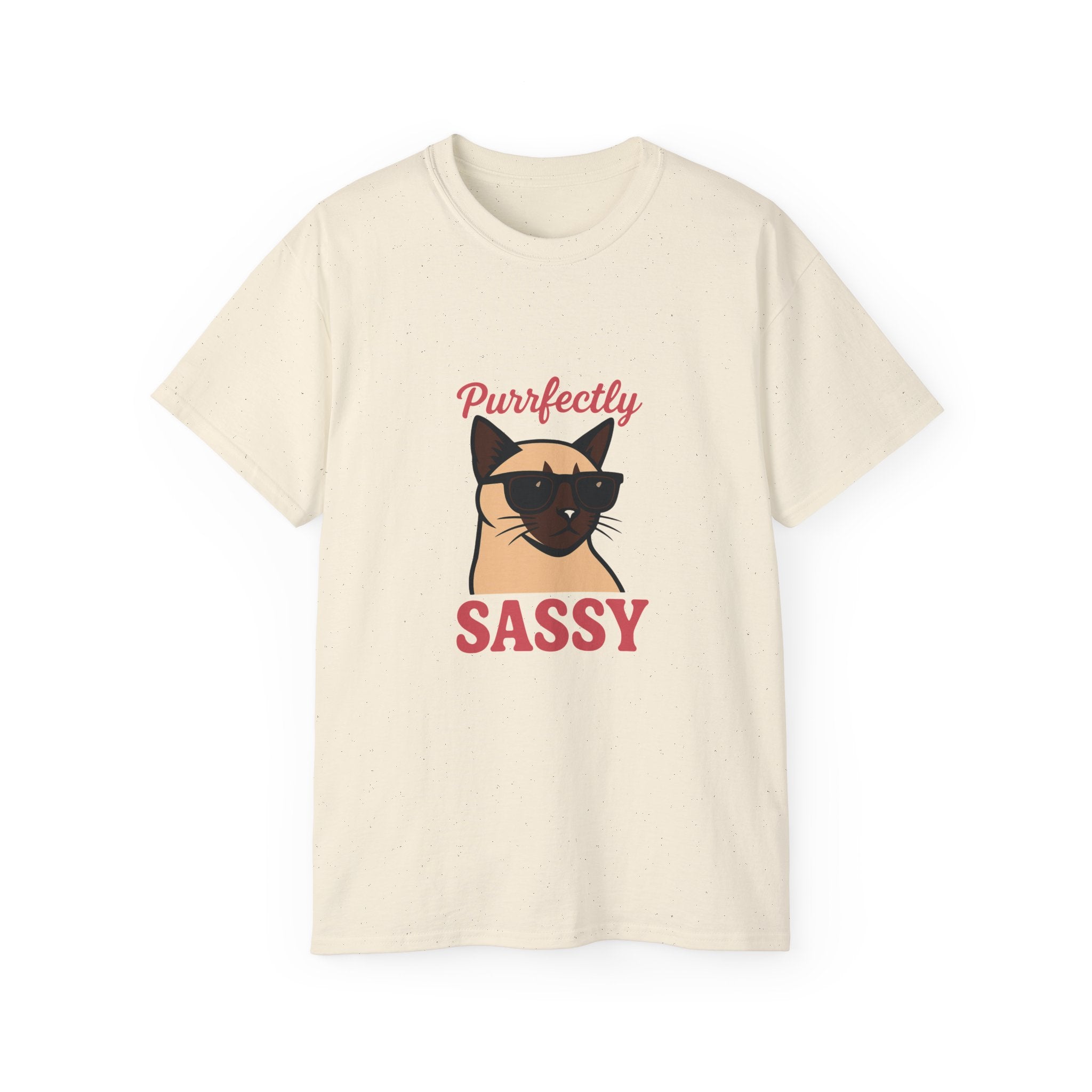 Purrfectly Sassy Cat T-Shirt — Cute Cat with Sunglasses