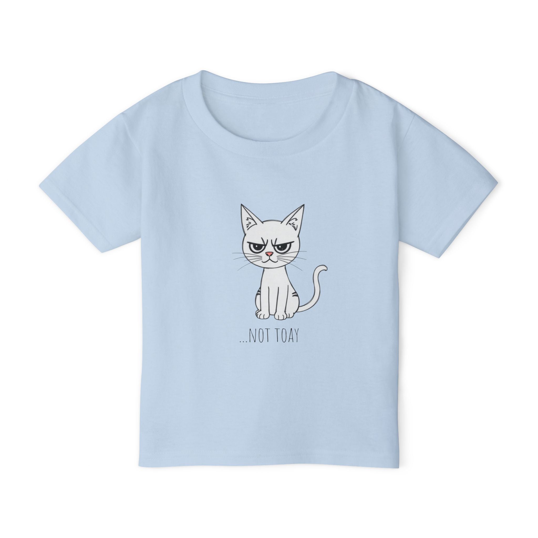 Toddler T‑Shirt — Cute Grumpy Cat "Not Today" Kids Tee