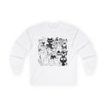 Cats Collage Long Sleeve Tee — Cute Black & White Kitty Pack