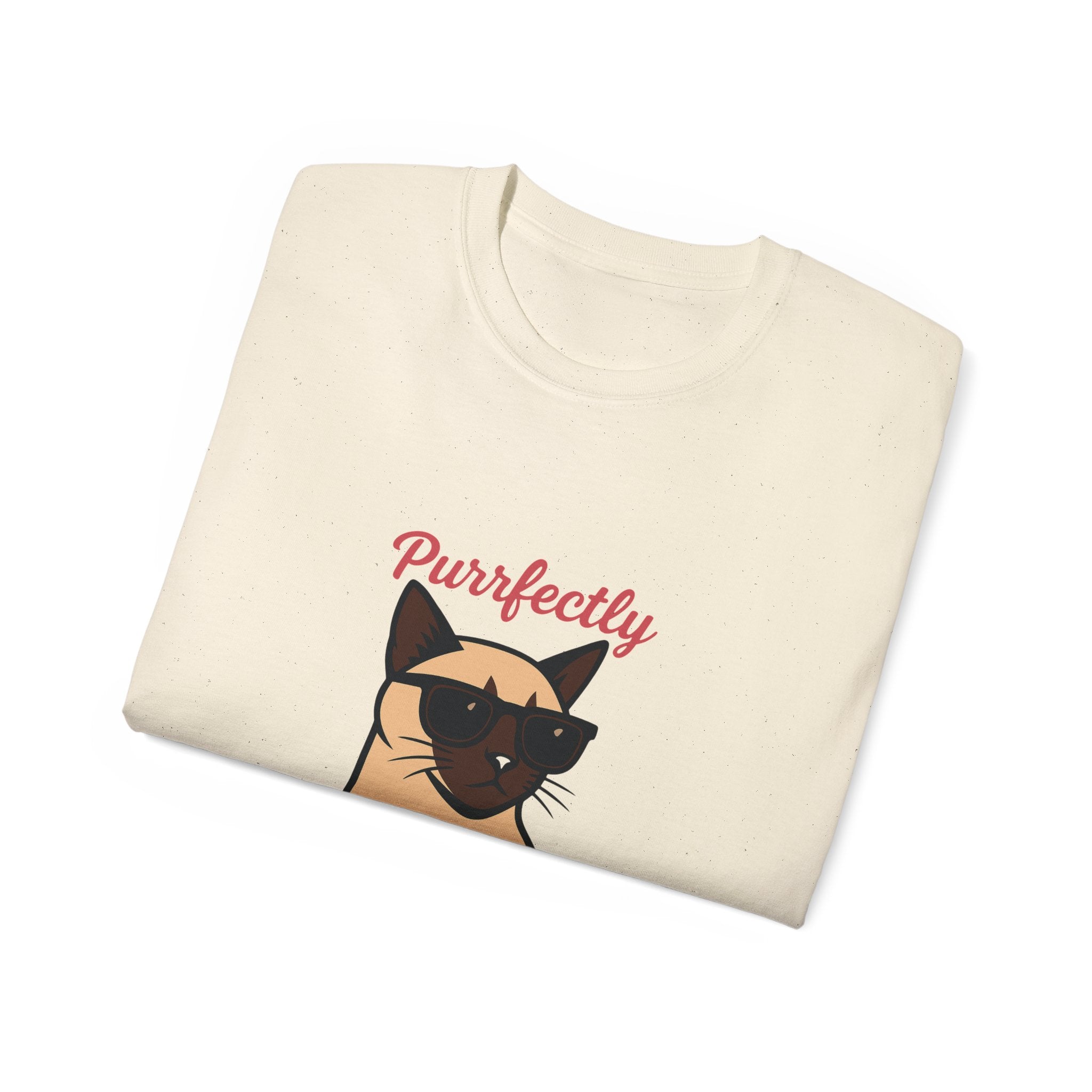 Purrfectly Sassy Cat T-Shirt — Cute Cat with Sunglasses