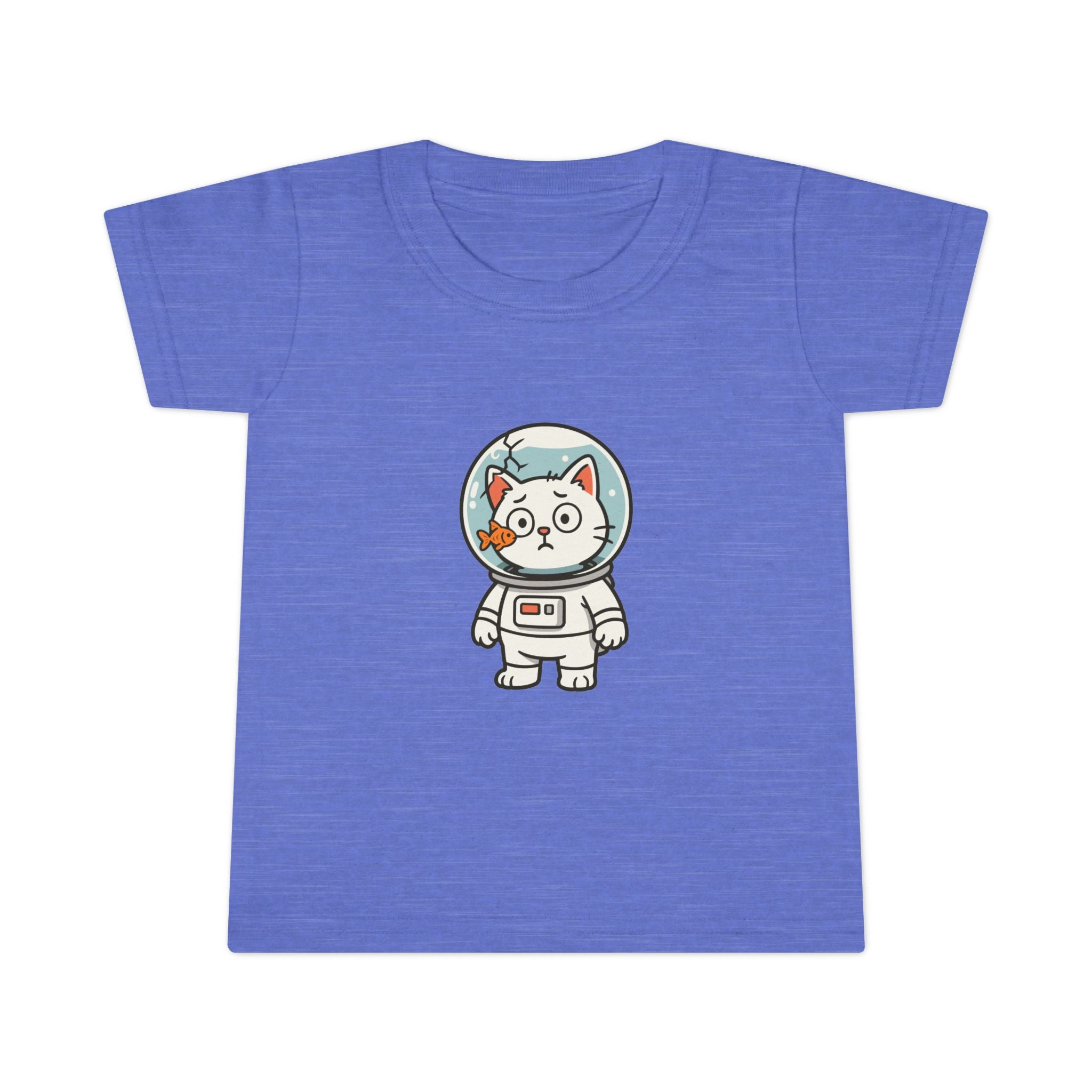 Toddler T-Shirt — Cute Space Cat Astronaut Graphic