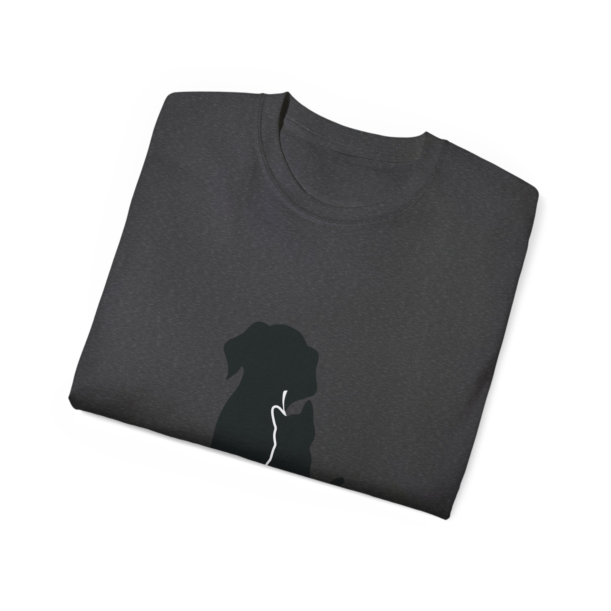 Dog and Cat Silhouette Tee – Pet Lover Shirt