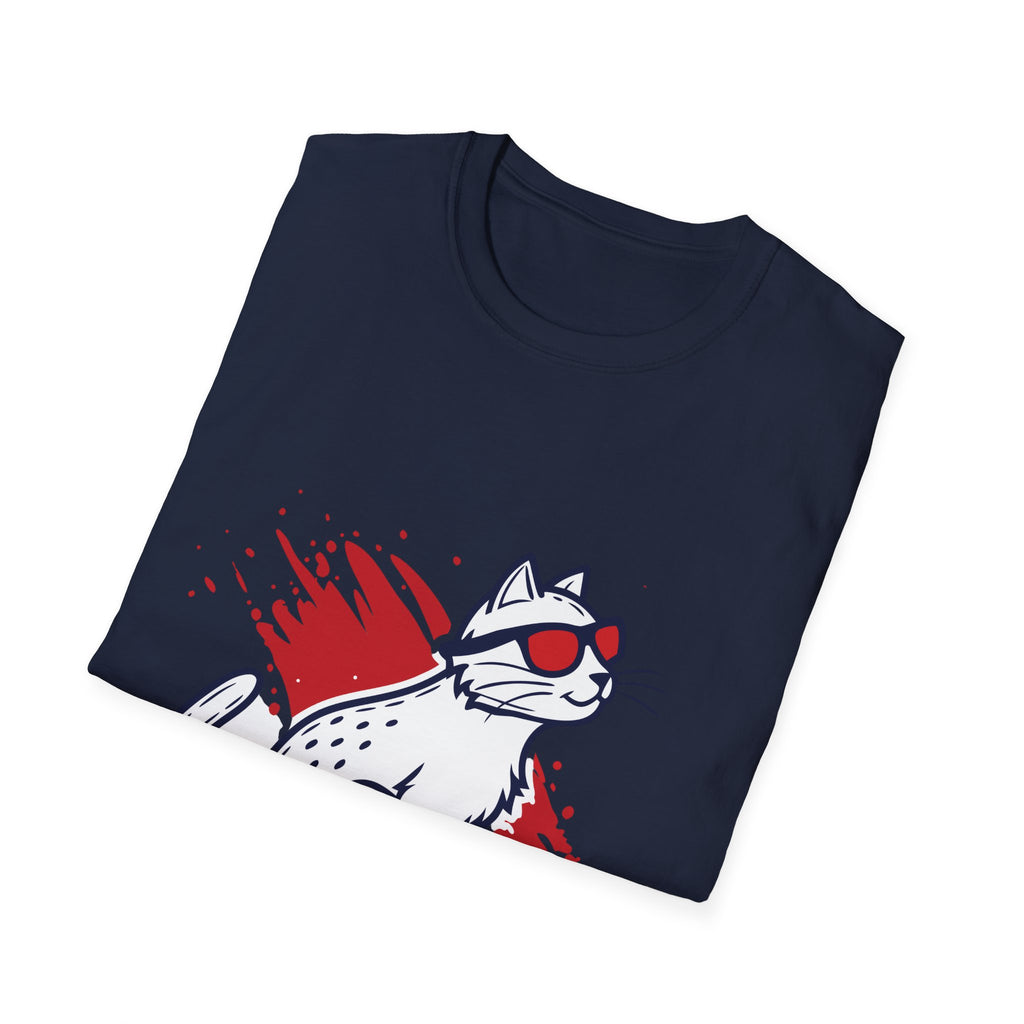 Cool Cat Graphic T-Shirt — Cat with Sunglasses Illustration