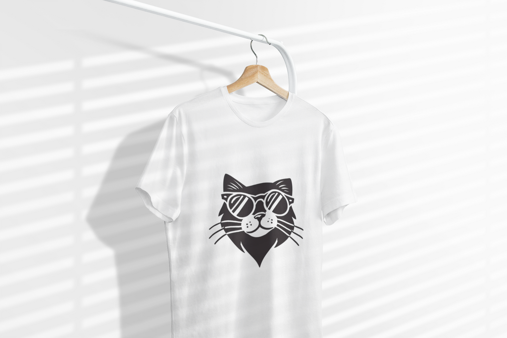 Cool Cat Sunglasses T-Shirt — Retro Cat Graphic Tee