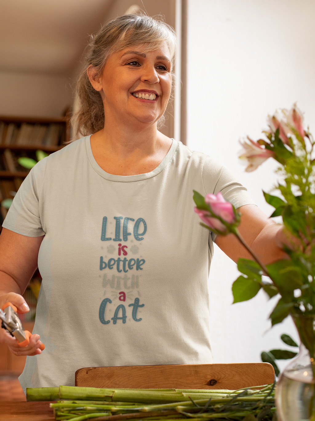 Cat Lovers Tee — “Life Is Better With a Cat” Graphic T-Shirt