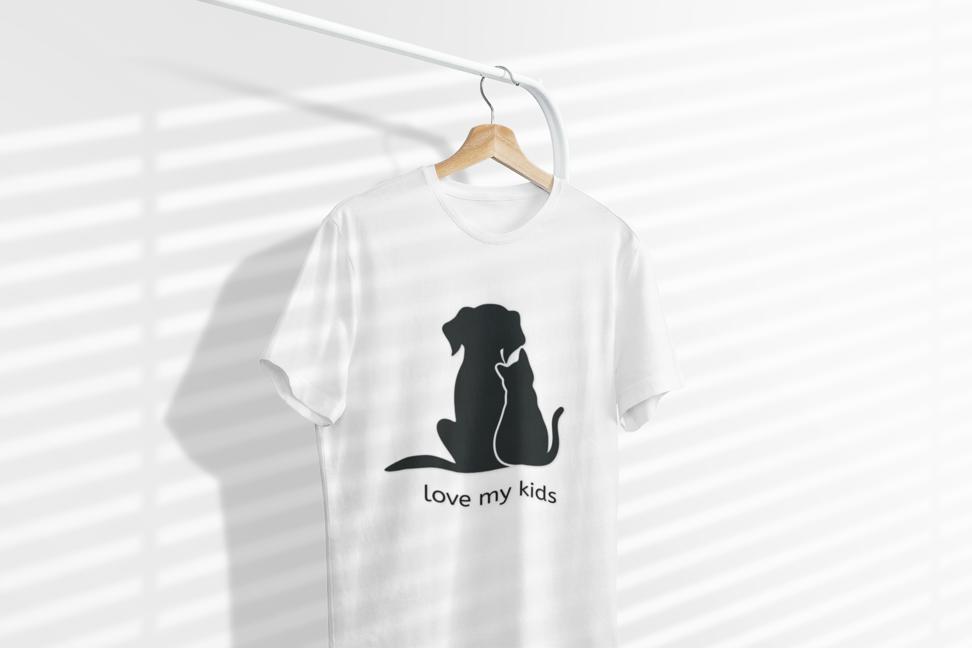 Dog and Cat Silhouette Tee – Pet Lover Shirt