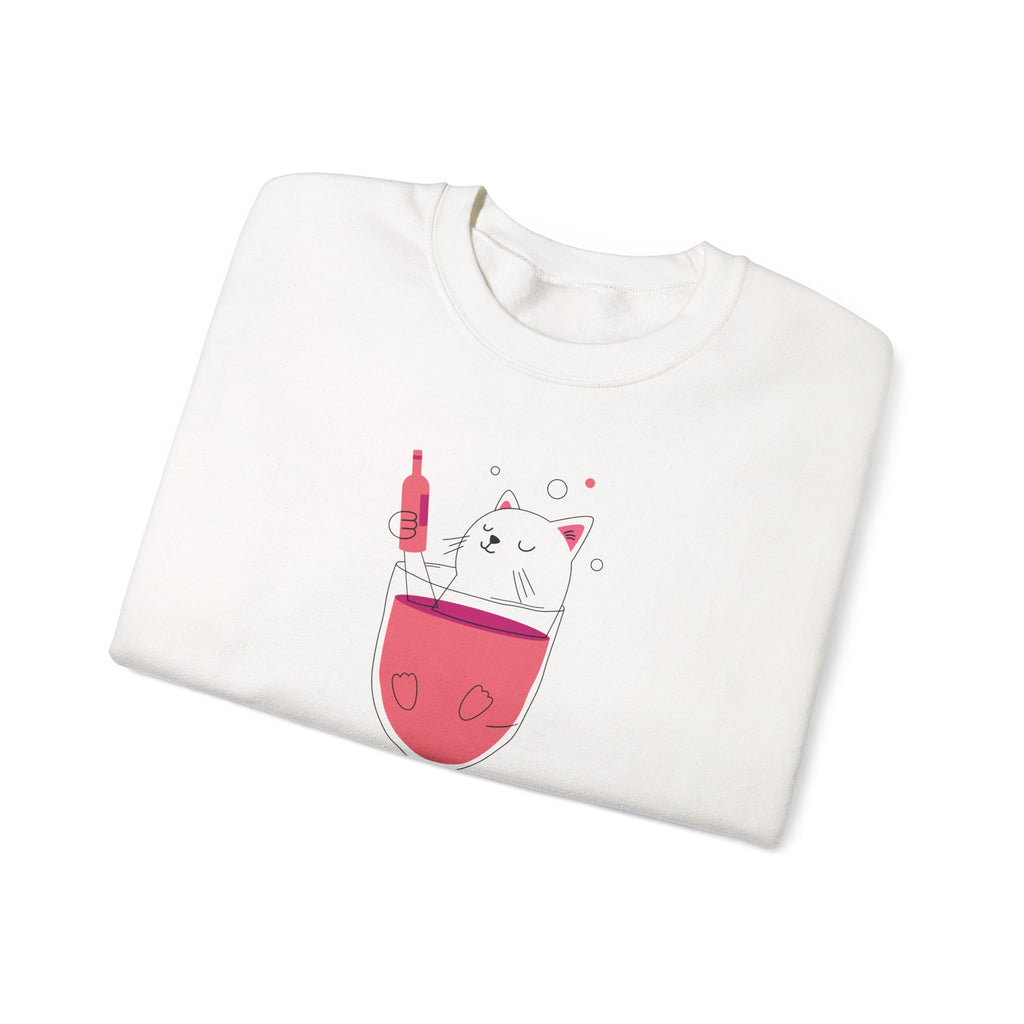 Purrfect Wine Cat Sweatshirt