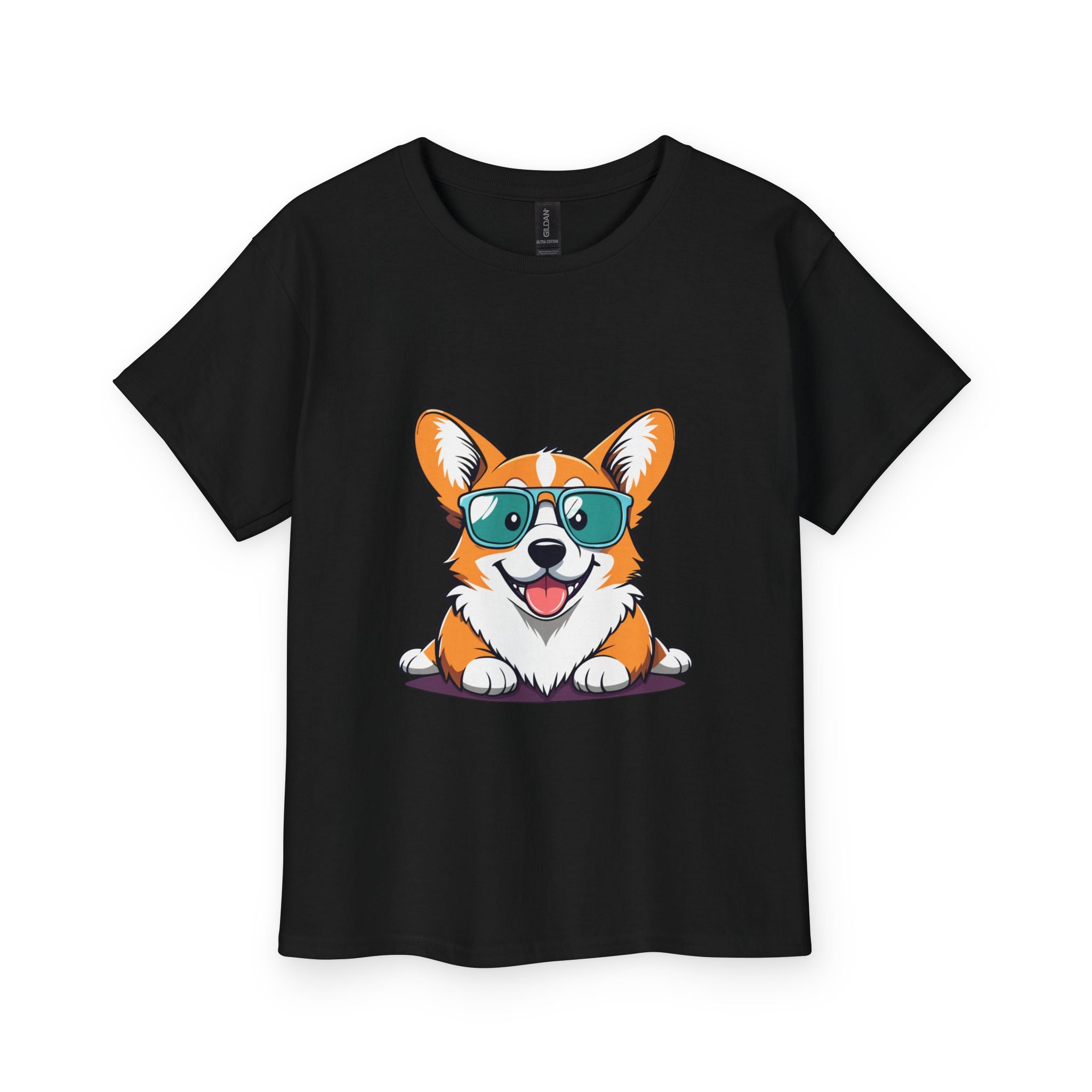 Corgi Sunglasses Youth Tee — Cute Cool Dog Kids T-Shirt