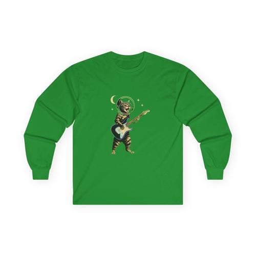 Astronaut Guitarist Long Sleeve Tee — Space Rock Graphic Shirt
