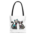 Day of the Dead Pet Tote Bag — Sugar Skull Cat & Dog Canvas Tote