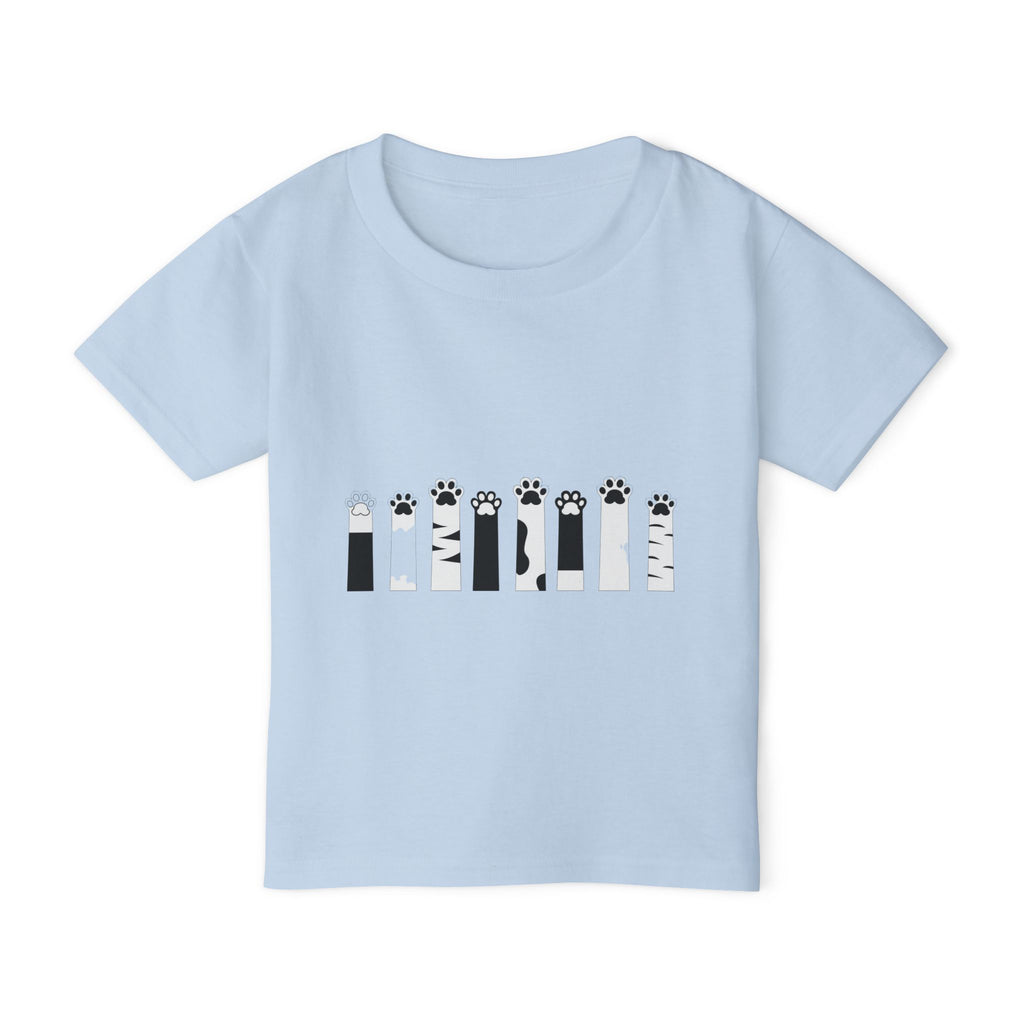 Toddler T-Shirt — Minimal Cat Paw & Tail Graphic