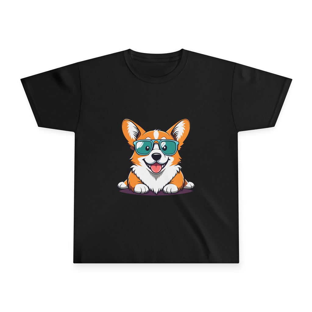 Corgi Sunglasses Youth Tee — Cute Cool Dog Kids T-Shirt