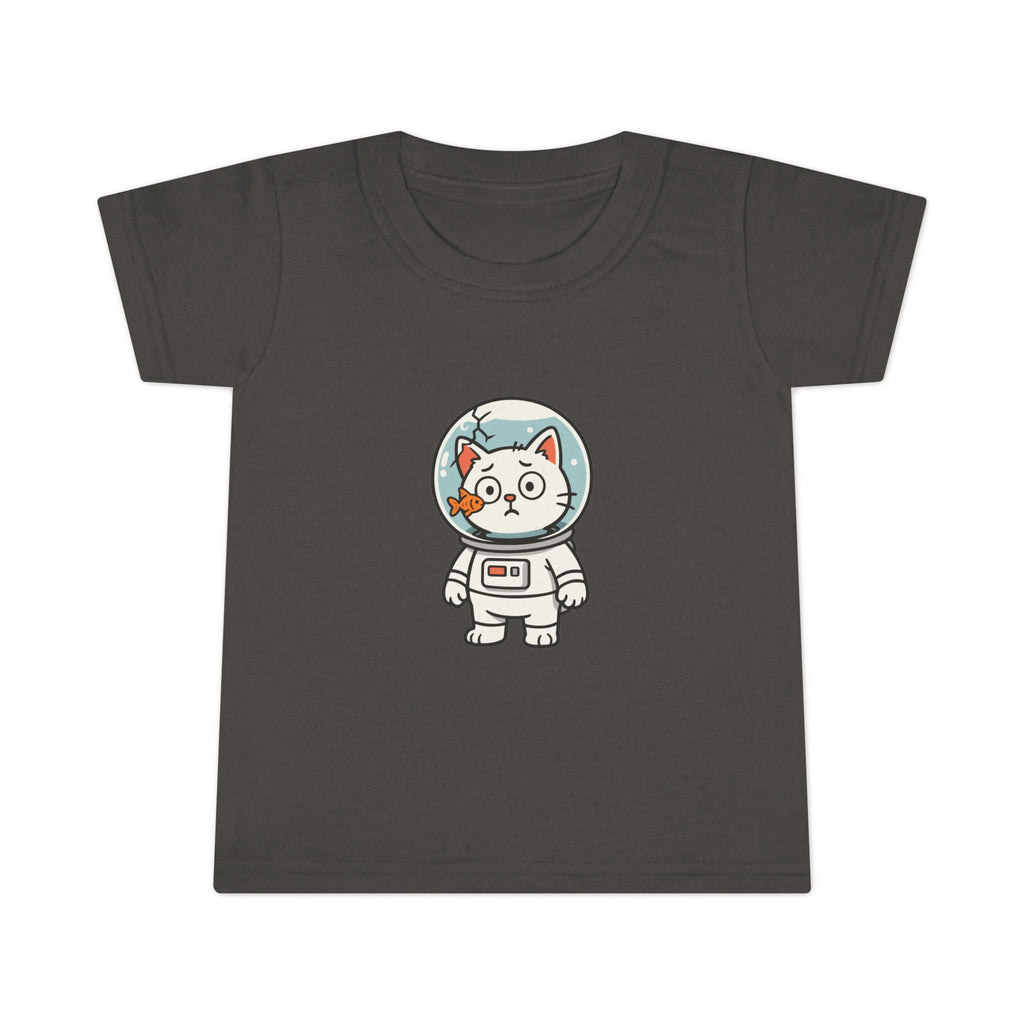 Toddler T-Shirt — Cute Space Cat Astronaut Graphic