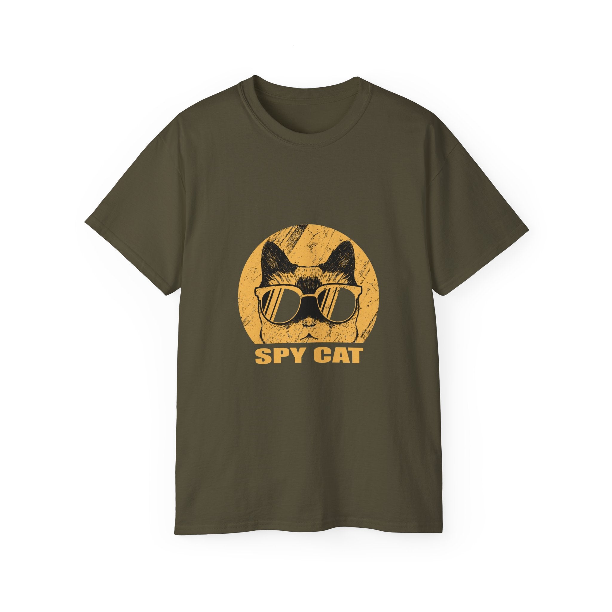 Spy Cat T-Shirt — Retro Cat with Sunglasses Graphic