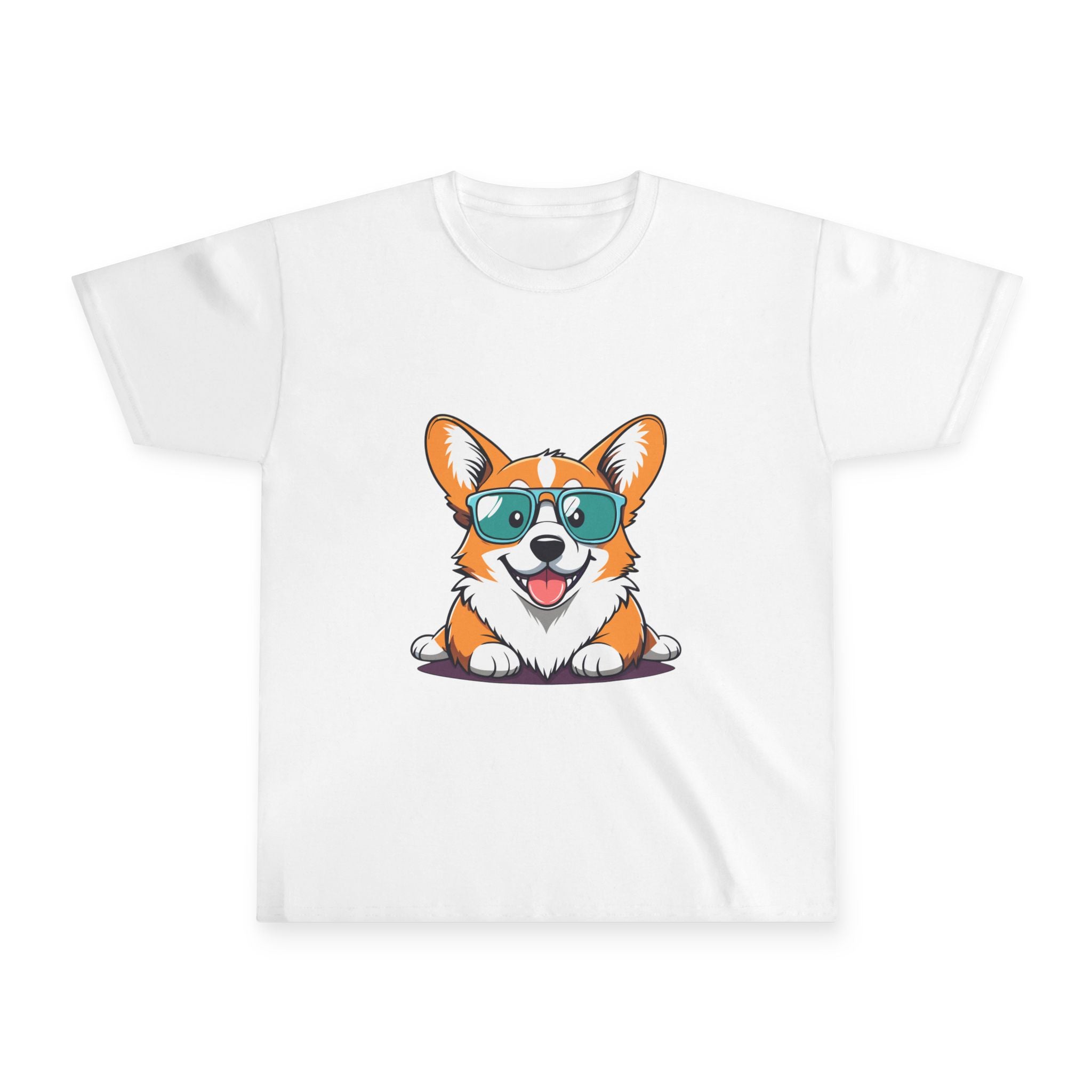 Corgi Sunglasses Youth Tee — Cute Cool Dog Kids T-Shirt