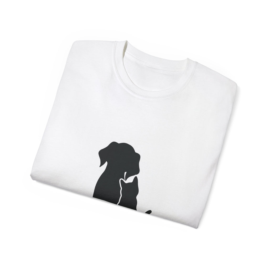 Dog and Cat Silhouette Tee – Pet Lover Shirt
