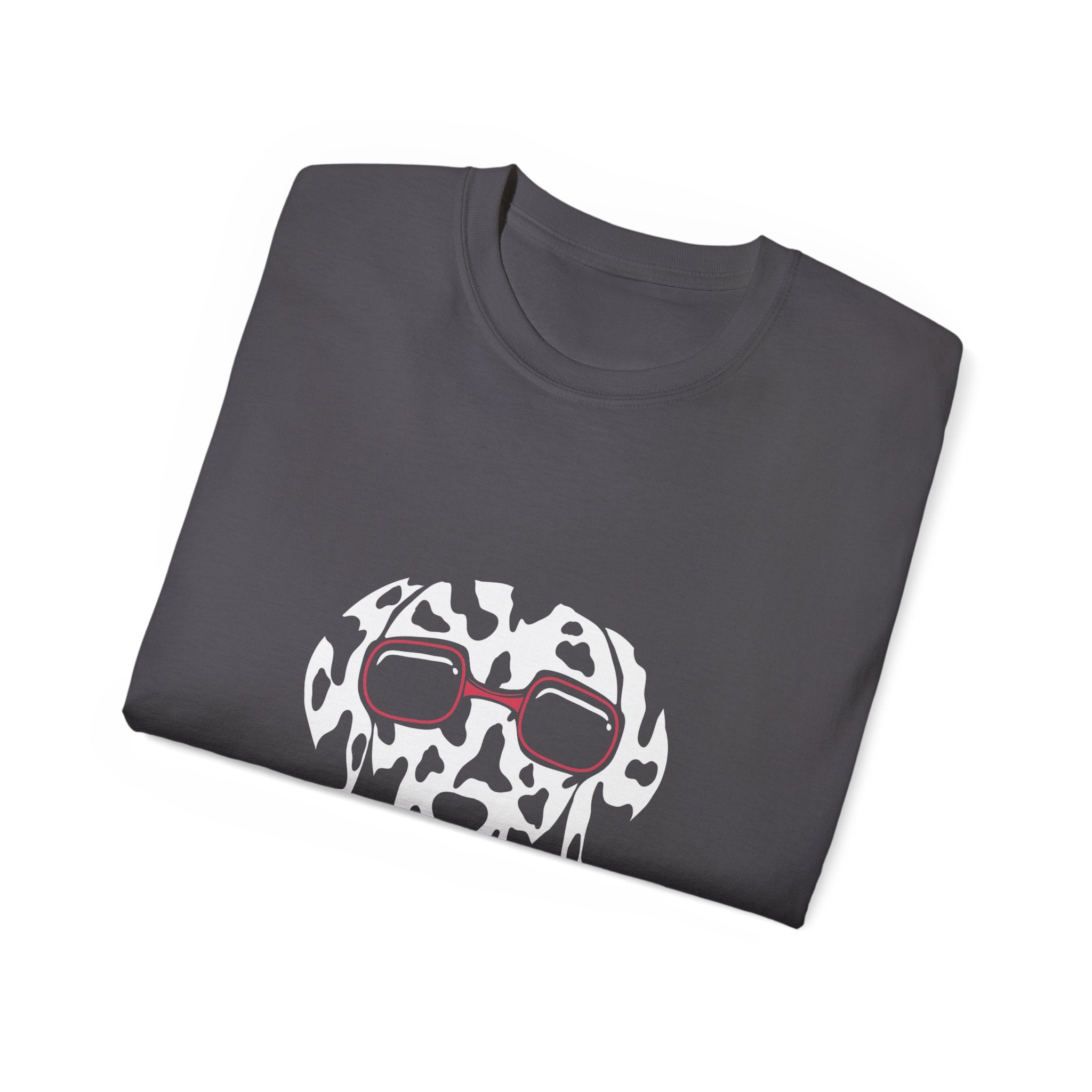 Dalmatian Sunglasses T‑Shirt — Fun Dog Face Tee
