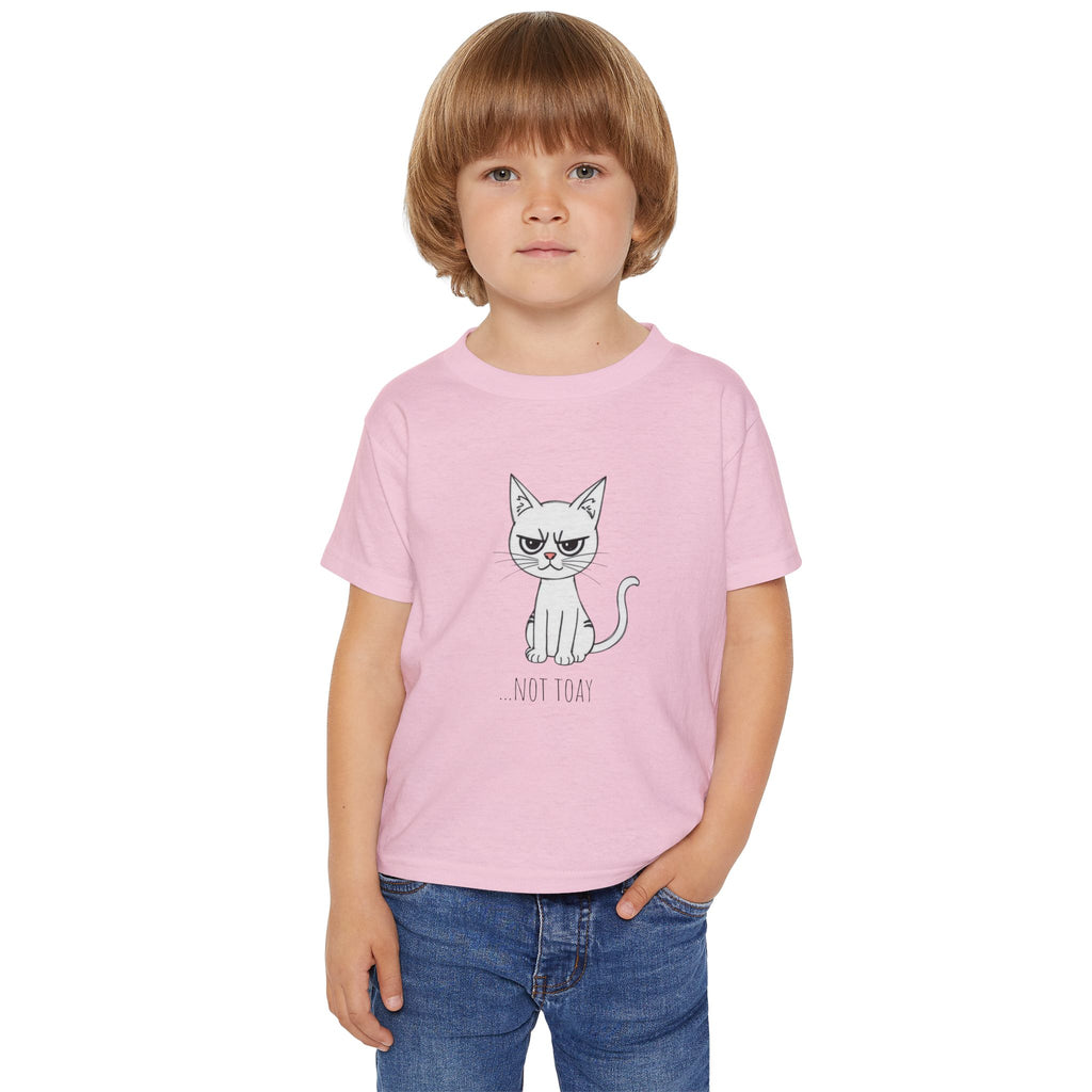 Toddler T‑Shirt — Cute Grumpy Cat "Not Today" Kids Tee