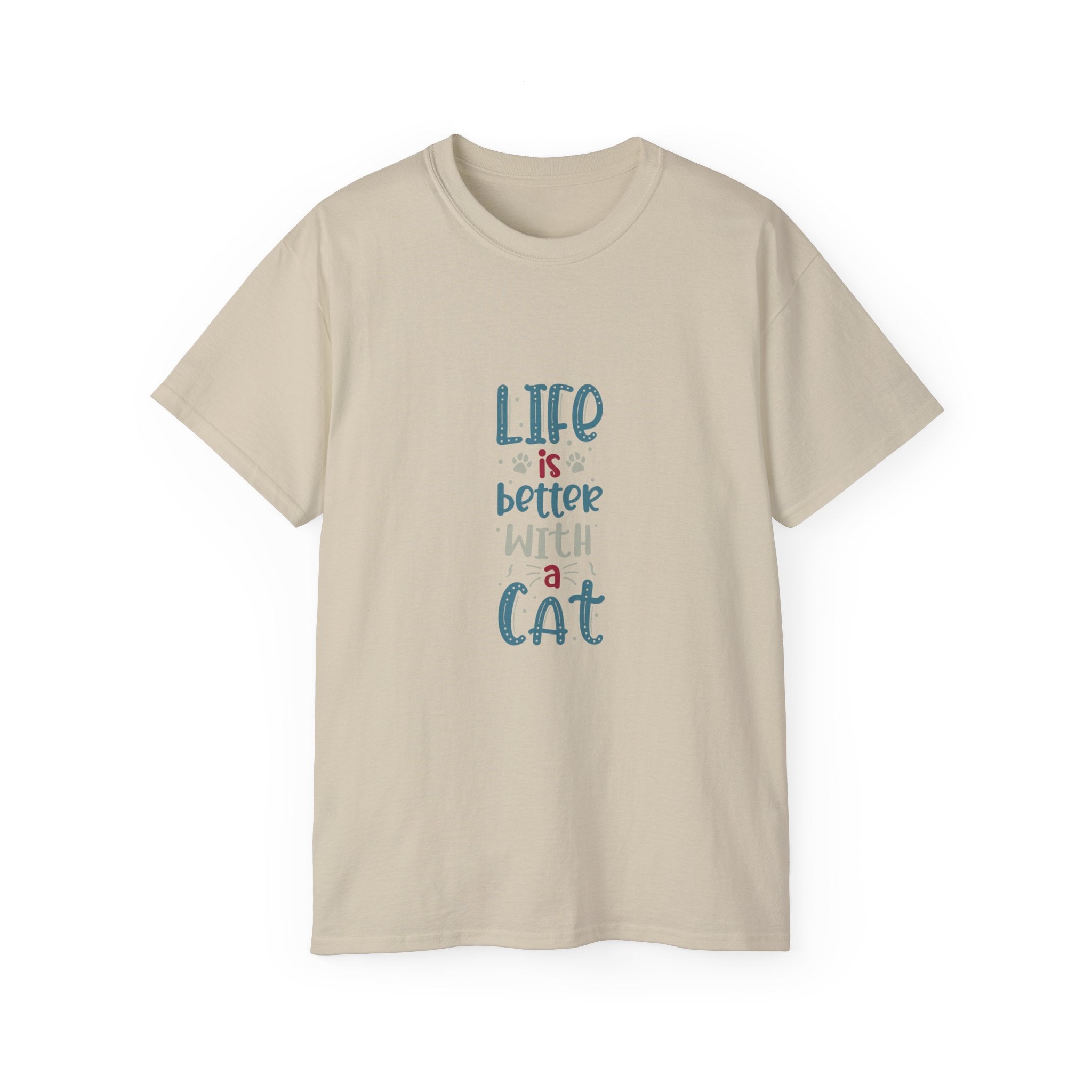 Cat Lovers Tee — “Life Is Better With a Cat” Graphic T-Shirt